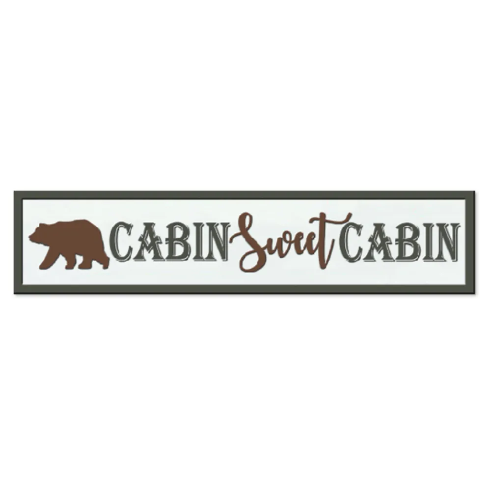 24" METAL CABIN SWEET CABIN SIGN