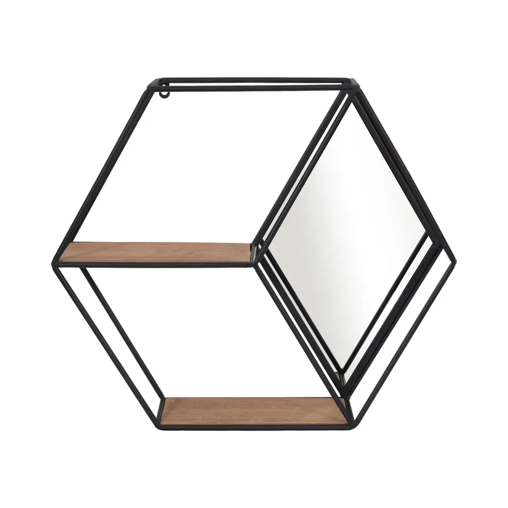 HATCHERFIELD BLACK WALL SHELF 20 (IN)