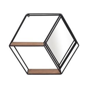 HATCHERFIELD BLACK WALL SHELF 20 (IN) 1