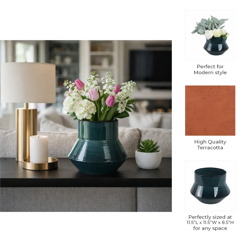 FORBESBEACH BLUE VASE 9 (IN)
