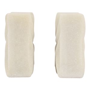 ROSEGATE SET OF 2 WHITE BOOKENDS 6 (IN) 6