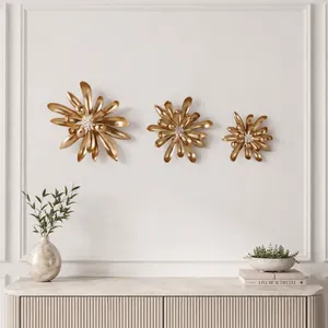 ELLENGROVE SET OF 3 GOLD WALL SCULPTURES 16 (IN) 11
