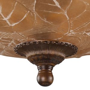 Restoration 16'' Wide 3-Light Semi Flush Mount - Antique Golden Bronze 3