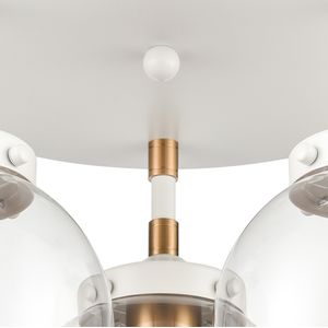 Boudreaux 15'' Wide 3-Light Semi Flush Mount - Matte White 4