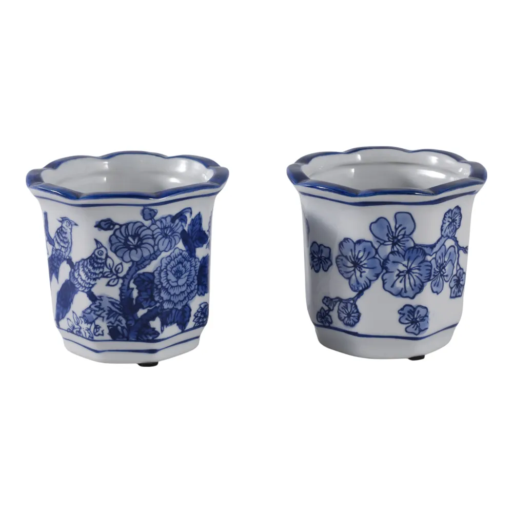 BERGENFIELD SET OF 2 BLUE PENCIL CUP 4 (IN)