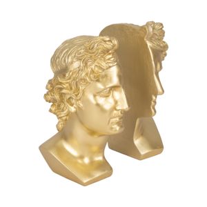 BRAXTONPORT SET OF 2 GOLD BOOKENDS 9 (IN) 4