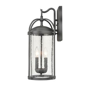 Catalonia 19'' High 2-Light Outdoor Sconce - Distressed Zinc 4