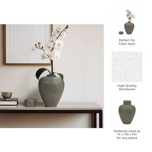ELTONRIDGE GREEN VASE 15 (IN) 10