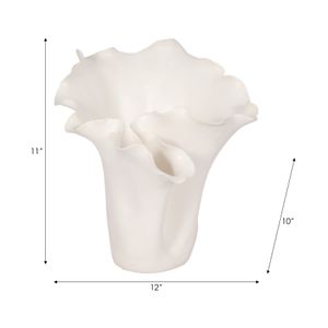 WESTONHOLM WHITE VASE 11 (IN) 10