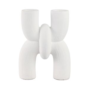 STONEHAM WHITE VASE 15 (IN) 1