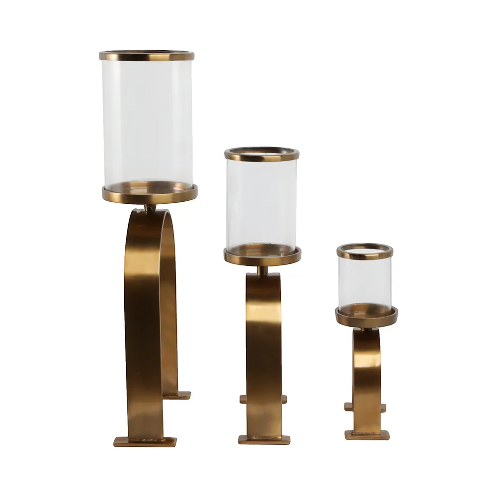FLYNN GOLD CANDLE HOLDER 22 (IN)