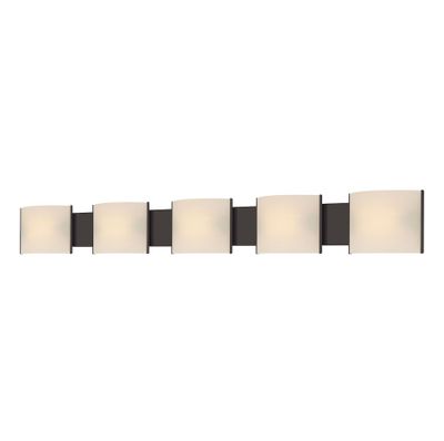 Pannelli 52″ Wide 5-Light Vanity Light - Oil Rubbed Bronze