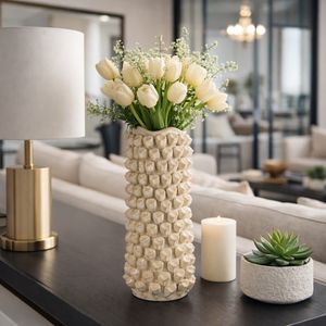 TATEOAK CREAM VASE 16 (IN) 2