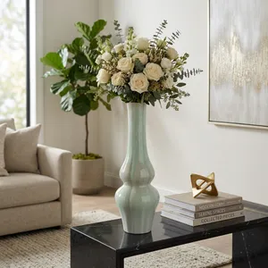 HADFIELDHOLM GREEN VASE 24 (IN) 12