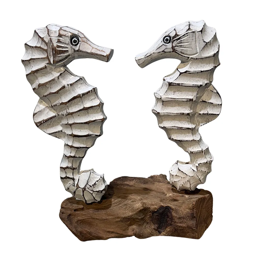 10" DOUBLE SEAHORSE ON STAND