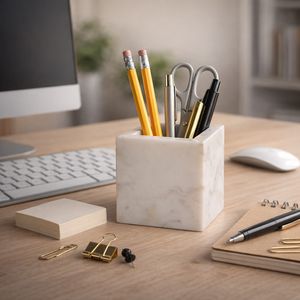 ALBAWOOD WHITE PENCIL CUP 4 (IN) 12