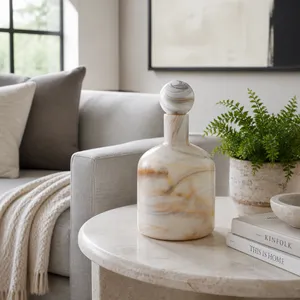 NEWTONGROVE GRAY GLASS VASE 13 (IN) 2