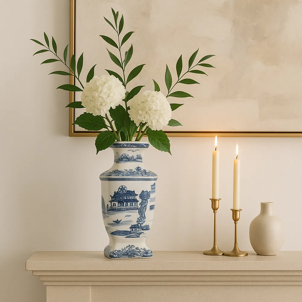 ELLENLAKE BLUE CHINOISERIE 15 (IN)