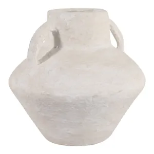 FERRIS WHITE VASE 9 (IN) 4