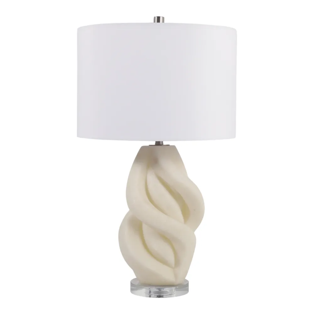 ROSEPORT IVORY LAMP 26 (IN)
