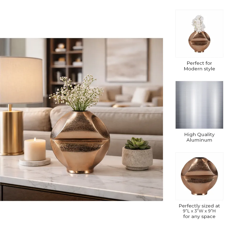 FORBESDALE GOLD VASE 9 (IN)
