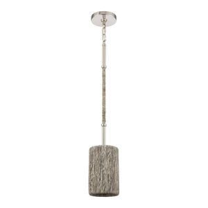 Abaca 5.25'' Wide 1-Light Mini Pendant - Polished Nickel 2