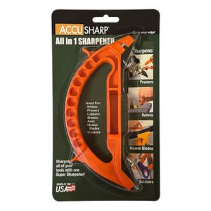 All In 1 Knife, Scissors, Garden Tool Sharpener - Orange 7
