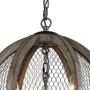 Renaissance Invention 18'' Wide 3-Light Chandelier - Weathered Zinc 4