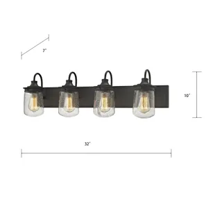 Hamel 32'' Wide 4-Light Vanity Light - Oil Rubbed Bronze 2