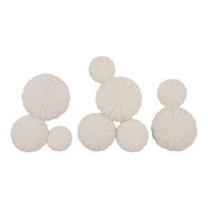 TODDMILL SET OF 3 WHITE WALL SCULPTURES 13 (IN) 1