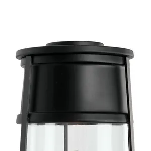 Cone 19.75'' High 1-Light Outdoor Post Light - Matte Black 3