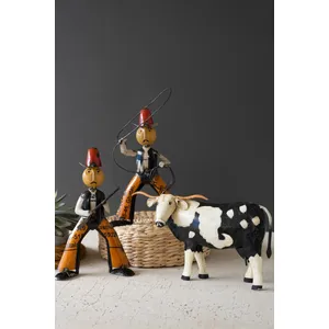 Set of 2 Reclaimed Metal Cowboys 3
