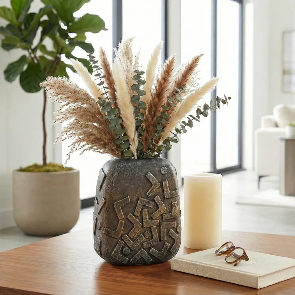 EVERTONWIND BRONZE VASE 13 (IN)