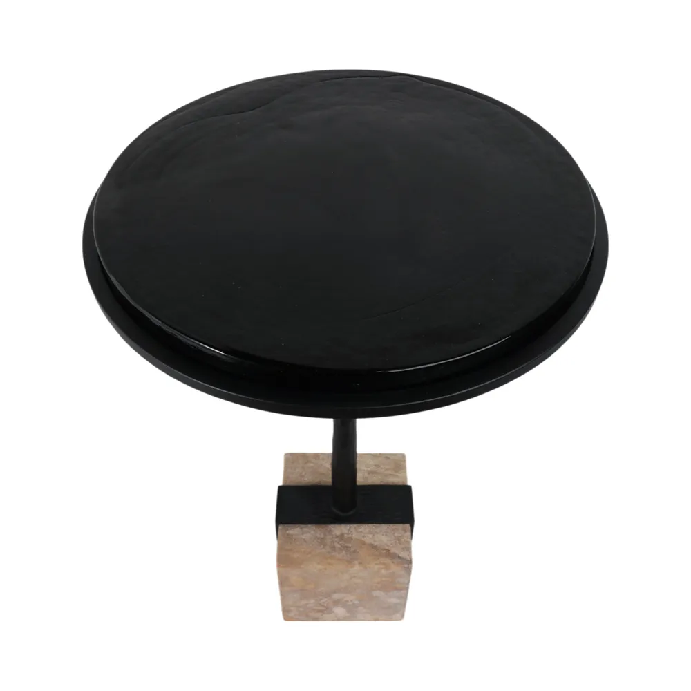 BECKSHAW BLACK TABLE 26 (IN)