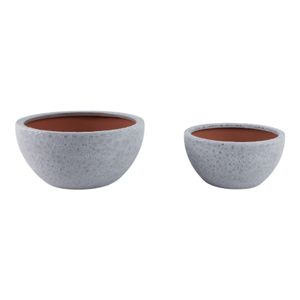 BYRONHAM SET OF 2 WHITE PLANTER 6 (IN) 1