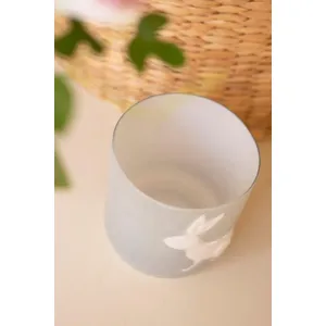 Set of 3 Colored Glass Bunny Vases 2