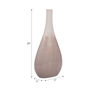 GASTONLAND WHITE VASE 19 (IN) 9