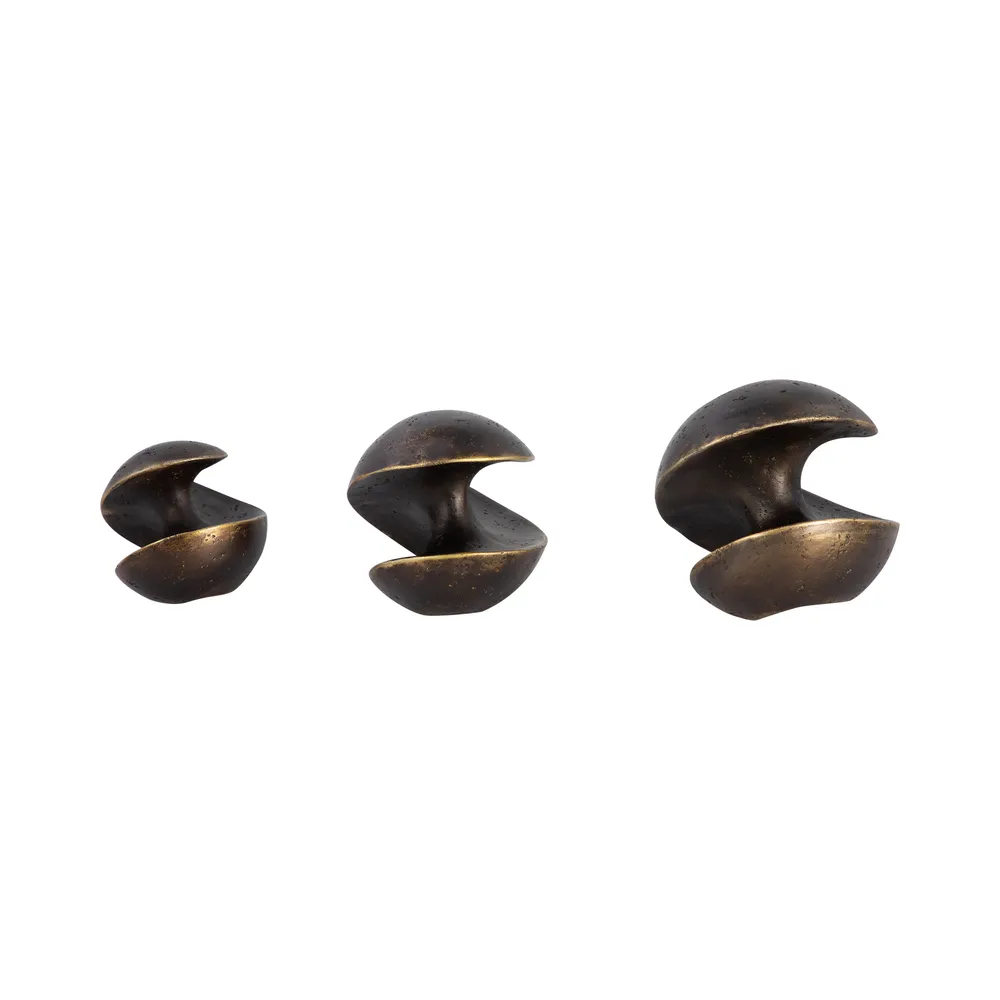TRUEWIND SET OF 3 BLACK DECOR 6 (IN)