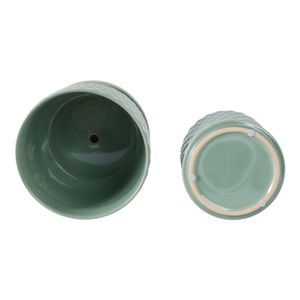 WINTONLAND SET OF 2 GREEN PLANTER 9 (IN) 8