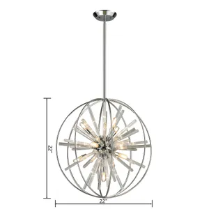Twilight 22'' Wide 10-Light Chandelier - Polished Chrome 2