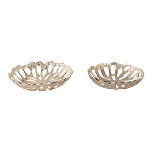 PEYTONWOOD SET OF 2 GOLD BOWLS 3 (IN) 4