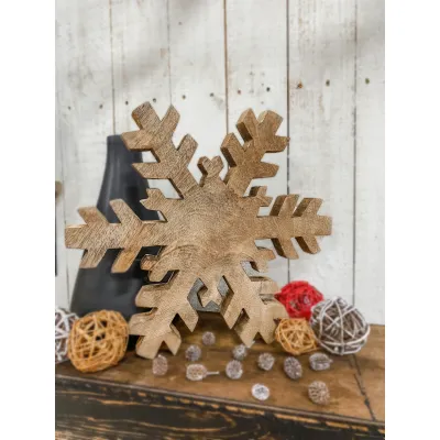 Natural Snowflake 8x8in