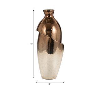 NASHCLIFF BRONZE GLASS VASE 19 (IN) 10