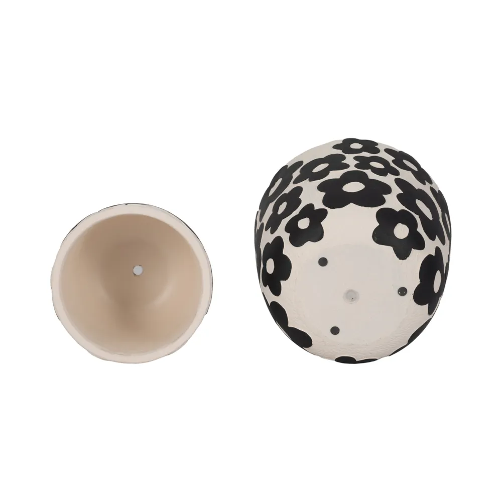 AXELGROVE SET OF 2 BLACK PLANTER 8 (IN)