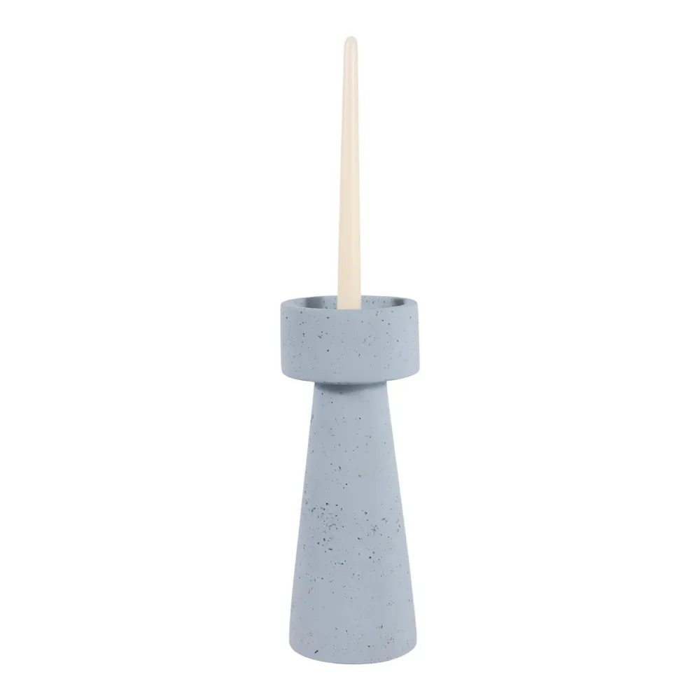 CARLIN BLUE CANDLE HOLDER 12 (IN)