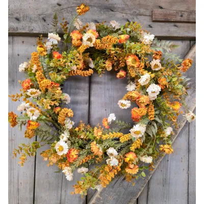 Marigold Meadow Wreath