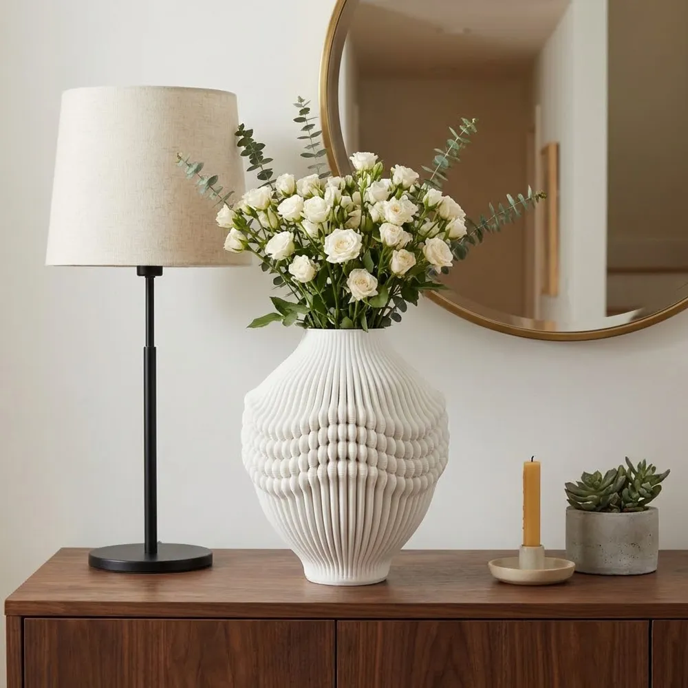 MURRAYHOLM IVORY VASE 14 (IN)
