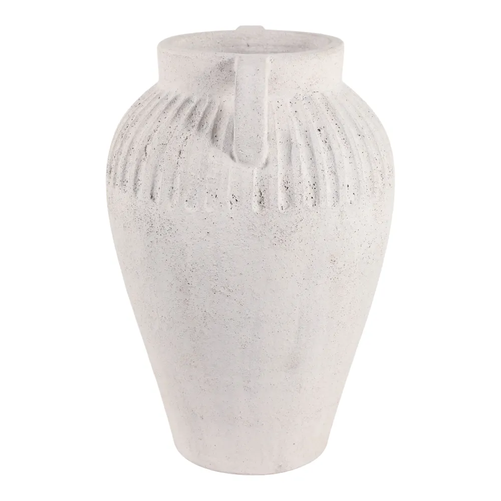 WOODSONHAVEN WHITE VASE 18 (IN)