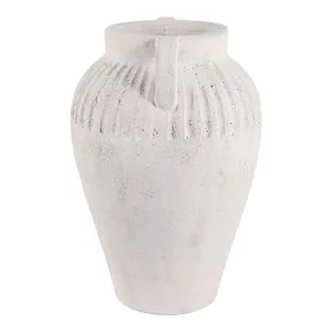 WOODSONHAVEN WHITE VASE 18 (IN) 5