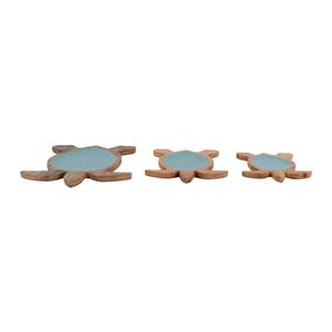 ROBINHAM SET OF 3 BLUE TRAY 1 (IN) 7